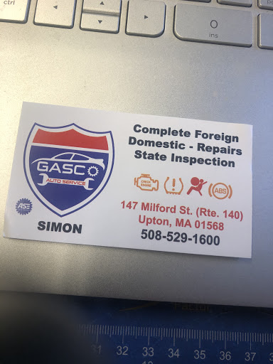 Auto Repair Shop «Gasco Auto Service», reviews and photos, 147 Milford St, Upton, MA 01568, USA