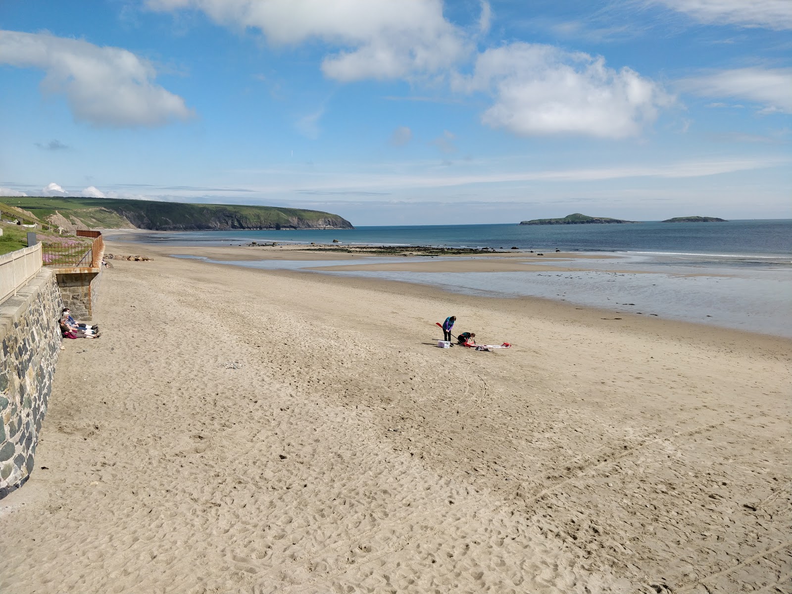 Photo de Plage d'Aberdaron avec rivage droit, long