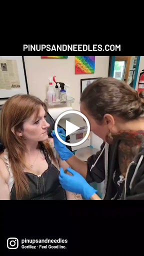 Explore ghost tattoo ideas, creative tattoo ideas in Traverse City, available at Pinups & Needles