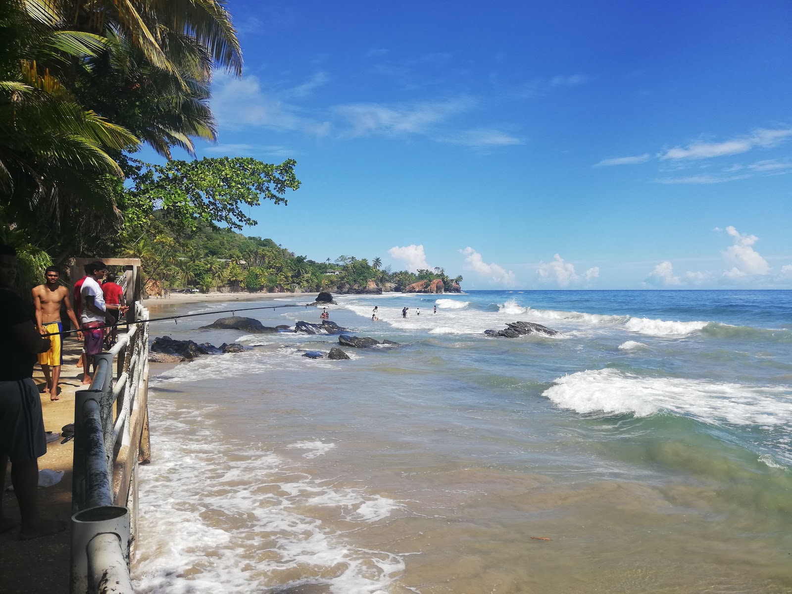 Foto van Damien Bay beach met hoog niveau van netheid