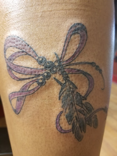 Explore patch tattoo ideas, creative tattoo ideas in Meridian, available at SK-Tattoo1