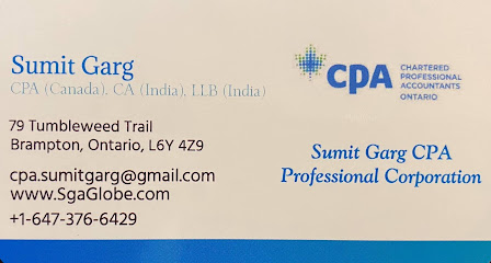 Sumit Garg CPA Professional Corporation, an Accounting and Tax Firm, CPA near me, SGA Globe