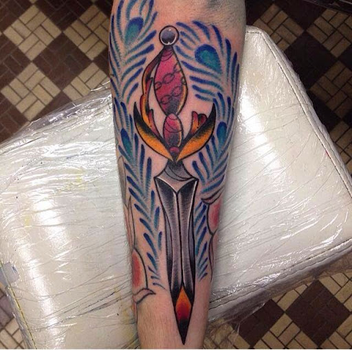 Explore tattoo ideas for leg sleeve, creative tattoo ideas in Martinsburg, available at 100 Proof Tattoo