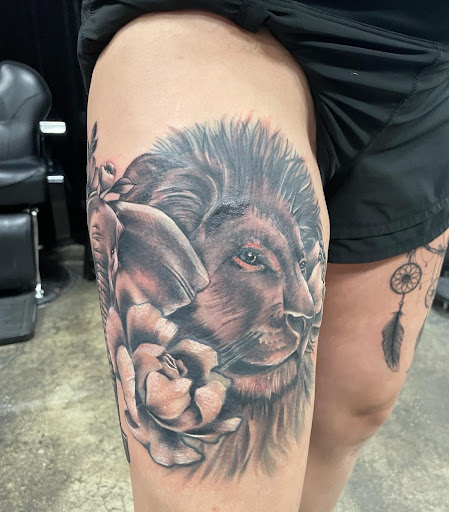 Explore rocky horror tattoo ideas, creative tattoo ideas in Olympia, available at Fleshworks Tattoo Studio