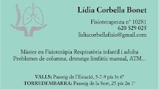 Lídia Corbella Bonet Fisioterapia Respiratoria i general en Valls