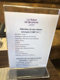 Restaurant la Table de Blanche à Dourdan carte