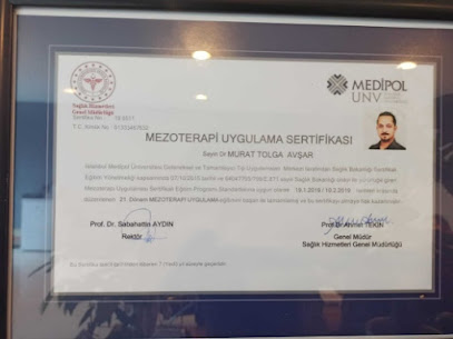 Uzm. Dr. Murat Tolga Avşar, Anesteziyoloji Ve Reanimasyon