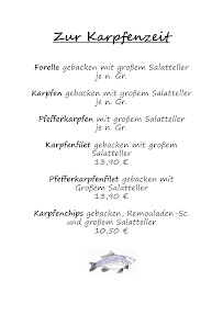 Restaurant Gasthaus Staub à Rauhenebrach (la carte)