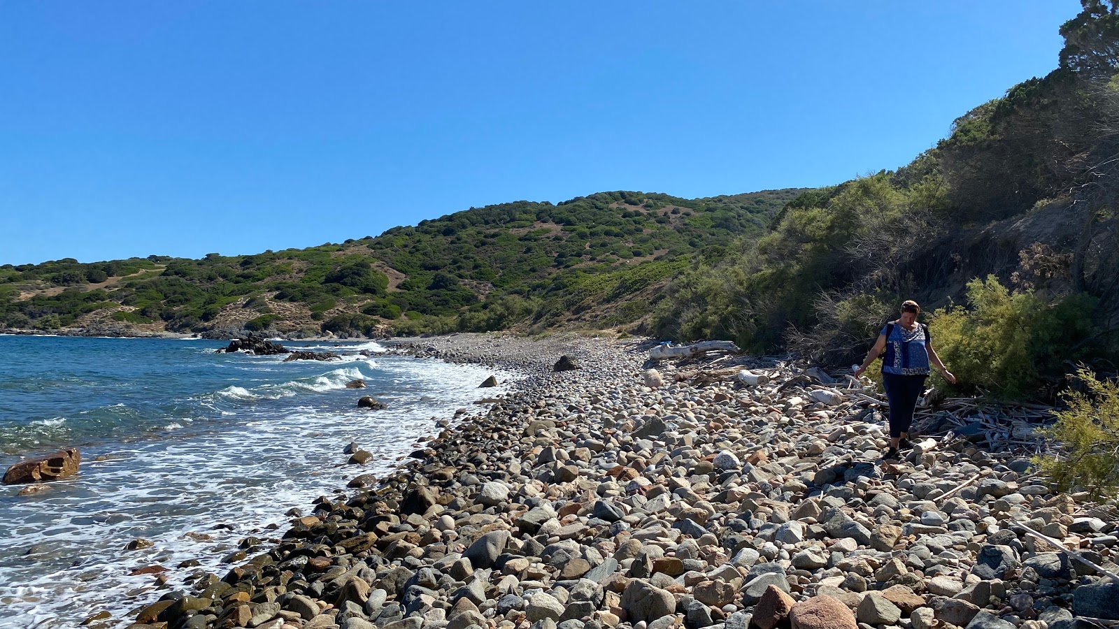 Foto van Spiaggia di Sassi di Robinson met direct strand