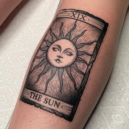 Explore good omens tattoo ideas, creative tattoo ideas in Dallas, available at Change of Tides Tattoo