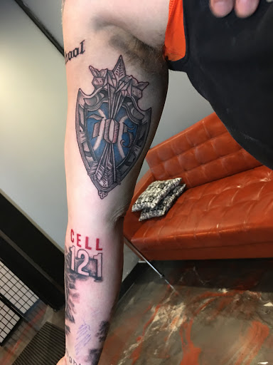 Explore writing tattoo ideas, creative tattoo ideas in Davenport, available at Darkside Art Co.