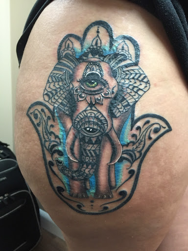 Explore white tattoo ideas, creative tattoo ideas in Hialeah, available at The Shop Tattoo Studio