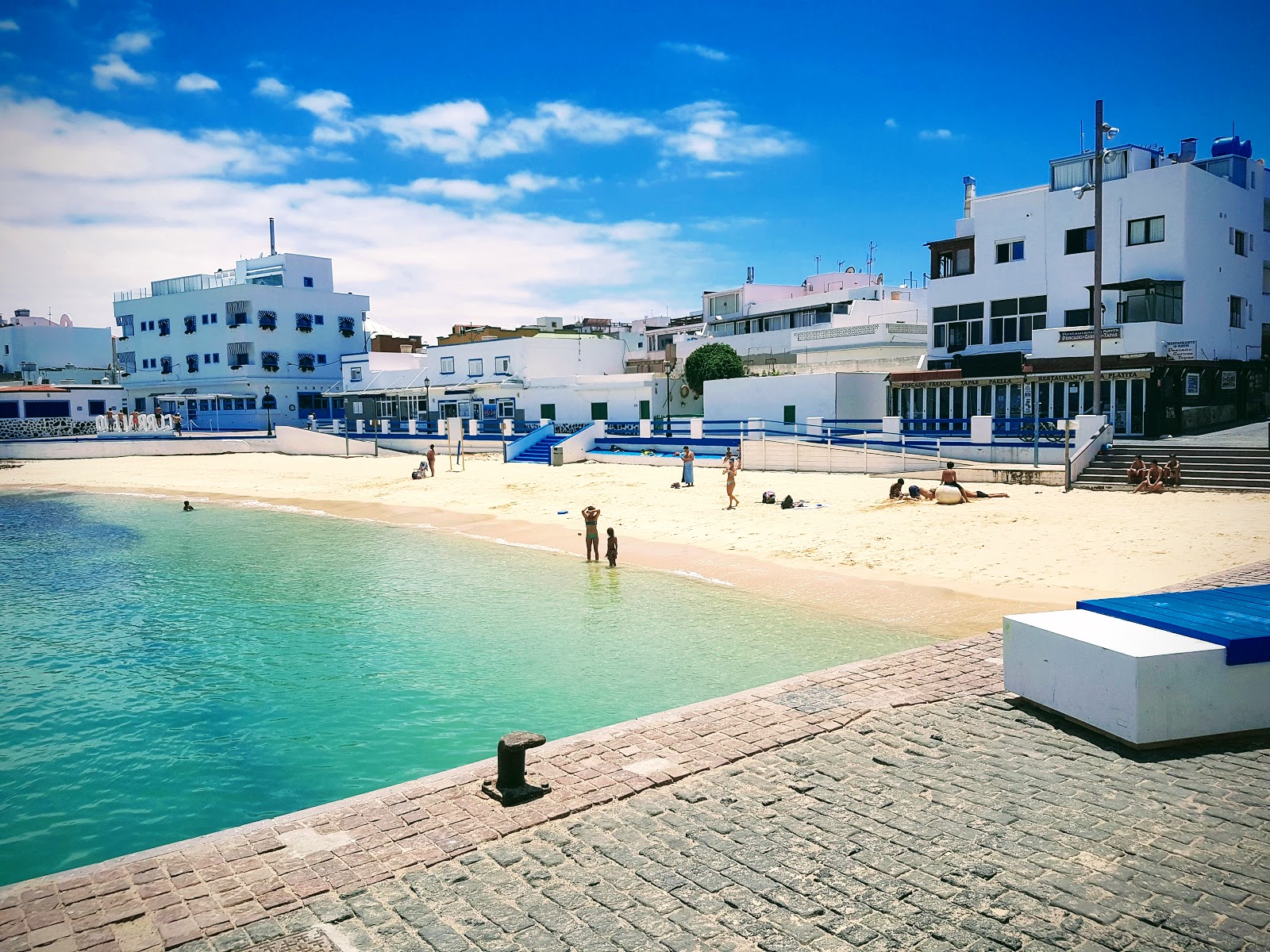 Photo of Corralejo Beach with bright sand surface