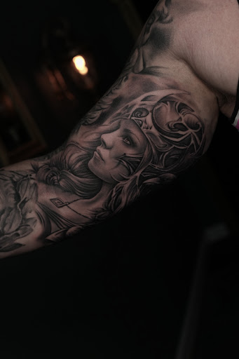 Explore back of forearm tattoo ideas, creative tattoo ideas in Westwood, available at Dom Astro Tattoo Company