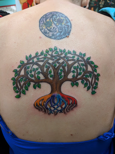 Explore men's clock tattoo ideas, creative tattoo ideas in Houston, available at The Electric Chair Tattoo & Piercing