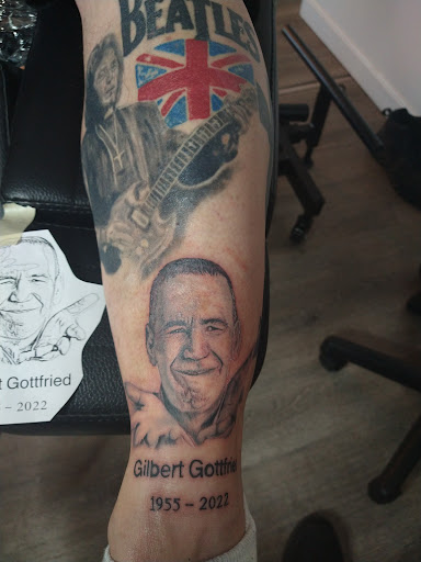 Explore hell hound tattoo ideas, creative tattoo ideas in Medford, available at Boston Tattoo Company - Medford