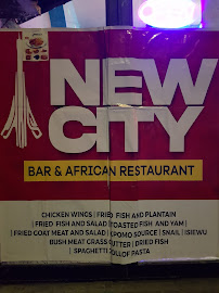 Menu / carte de New City Bar & African Restaurant à Grenoble