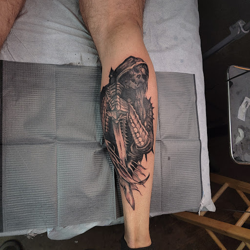 Explore small tattoo ideas behind the ear, creative tattoo ideas in Williston, available at Badlands Tattoo And Piercing