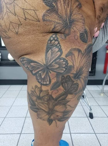 Explore mic tattoo ideas, creative tattoo ideas in Houston, available at 333 Tattoo Studio HTX