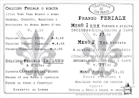 Carte du Trattoria dì sor Paolo Ristorante & Cantina à San Casciano In Val di Pesa