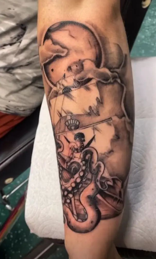 Explore letter tattoo cover up ideas, creative tattoo ideas in Vancouver, available at Studio X Tattoos & Piercings