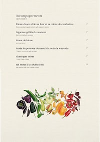Menu / carte de GYPSI MOTEL à Paris