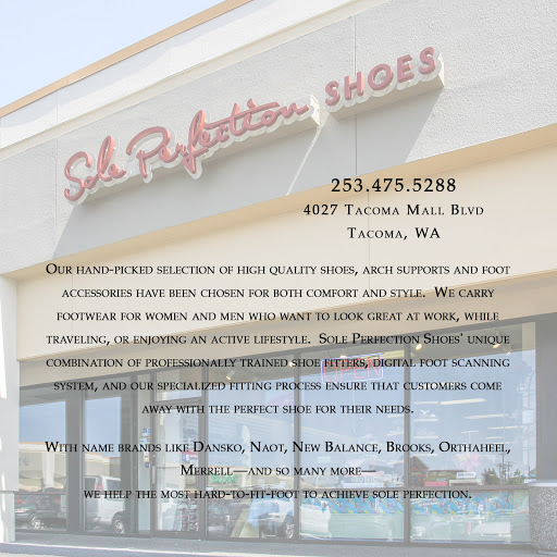 Shoe Store «Sole Perfection Shoes», reviews and photos, 4027 Tacoma Mall Blvd, Tacoma, WA 98409, USA
