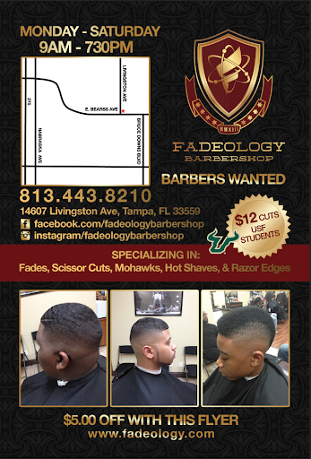 Barber Shop «Fadeology Barbershop», reviews and photos, 14607 Livingston Ave, Lutz, FL 33559, USA