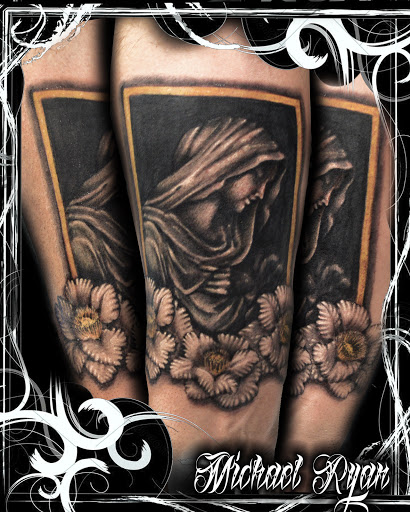 Explore money rose tattoo ideas, creative tattoo ideas in Bronx, available at Anarchy Tattoo Studios