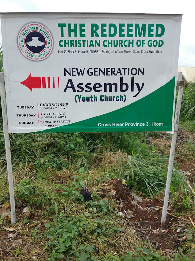 RCCG NEW GENERATION ASSEMBLY CRP3 YOUTH CHURCH, Plot 7, Block 9, Phase B, CROSPIL Estate, Afikpo Street, FOUR CORNERS, Nigeria, Church, state Cross River
