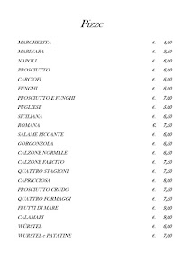 Pizzeria in Claudio Borgosesia à Borgosesia menu