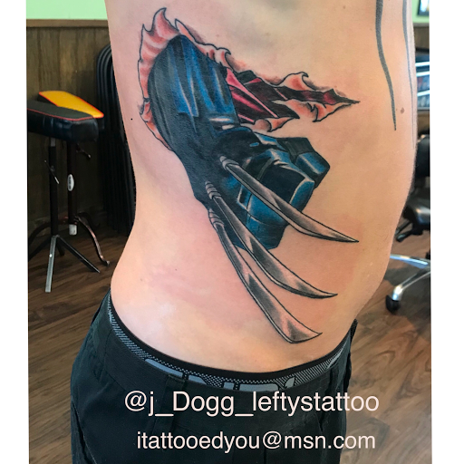 Explore tattoo ideas for dark skin guys, creative tattoo ideas in Orange, available at Leftys Tattoo