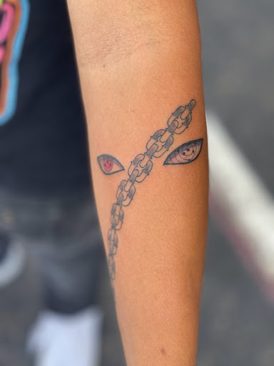 Explore mother son tattoos ideas, creative tattoo ideas in Goose Creek, available at Red Kirin Tattoo