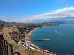 Fotografie cu Rassvet Beach cu drept și lung