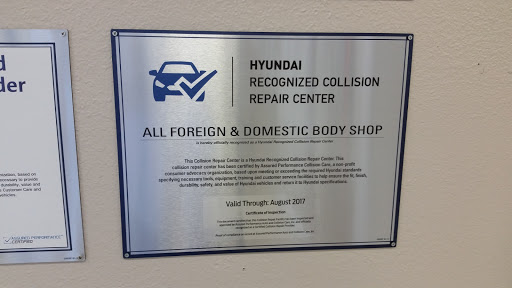Auto Body Shop «All Foreign Domestic Body Shop», reviews and photos, 1917 Navy Dr, Stockton, CA 95206, USA