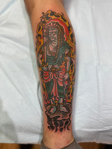 Explore frog tattoo ideas, creative tattoo ideas in Ann Arbor, available at Name Brand Tattoo