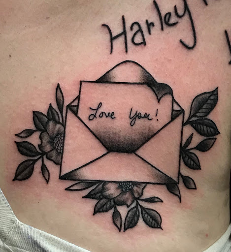 Explore cover up tattoo ideas on chest, creative tattoo ideas in Modesto, available at Dying Art Tattoo