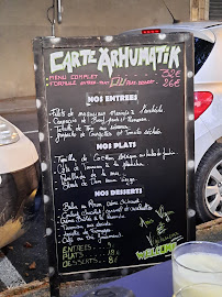 Restaurant l'Arhumatik à Sommières (la carte)