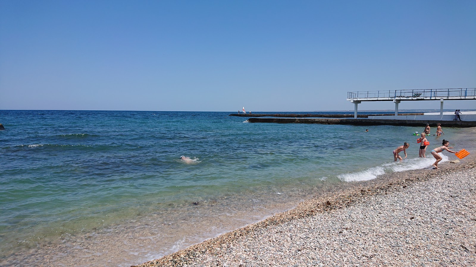 Photo of Victory Park beach amenities area