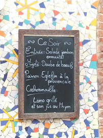 Le MAY à Toulouse menu