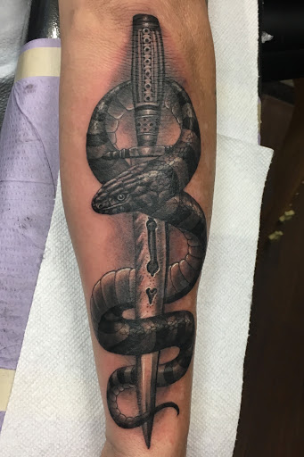 Explore leaf tattoo ideas, creative tattoo ideas in Costa Mesa, available at Gold Rush Tattoo