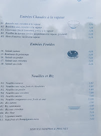 Menu / carte de Restaurant La Baie d'Halong à Val de Briey