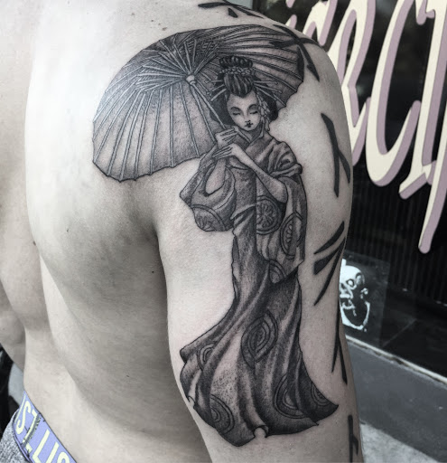 Explore good neck tattoo ideas, creative tattoo ideas in Clarksburg, available at Art & Soul Studio Of Tattoo