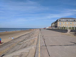 Fotografie cu Prestatyn beach cu drept și lung