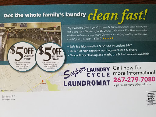 Laundromat «Super Laundry Cycle Laundromat», reviews and photos, 5018 City Ave, Philadelphia, PA 19131, USA