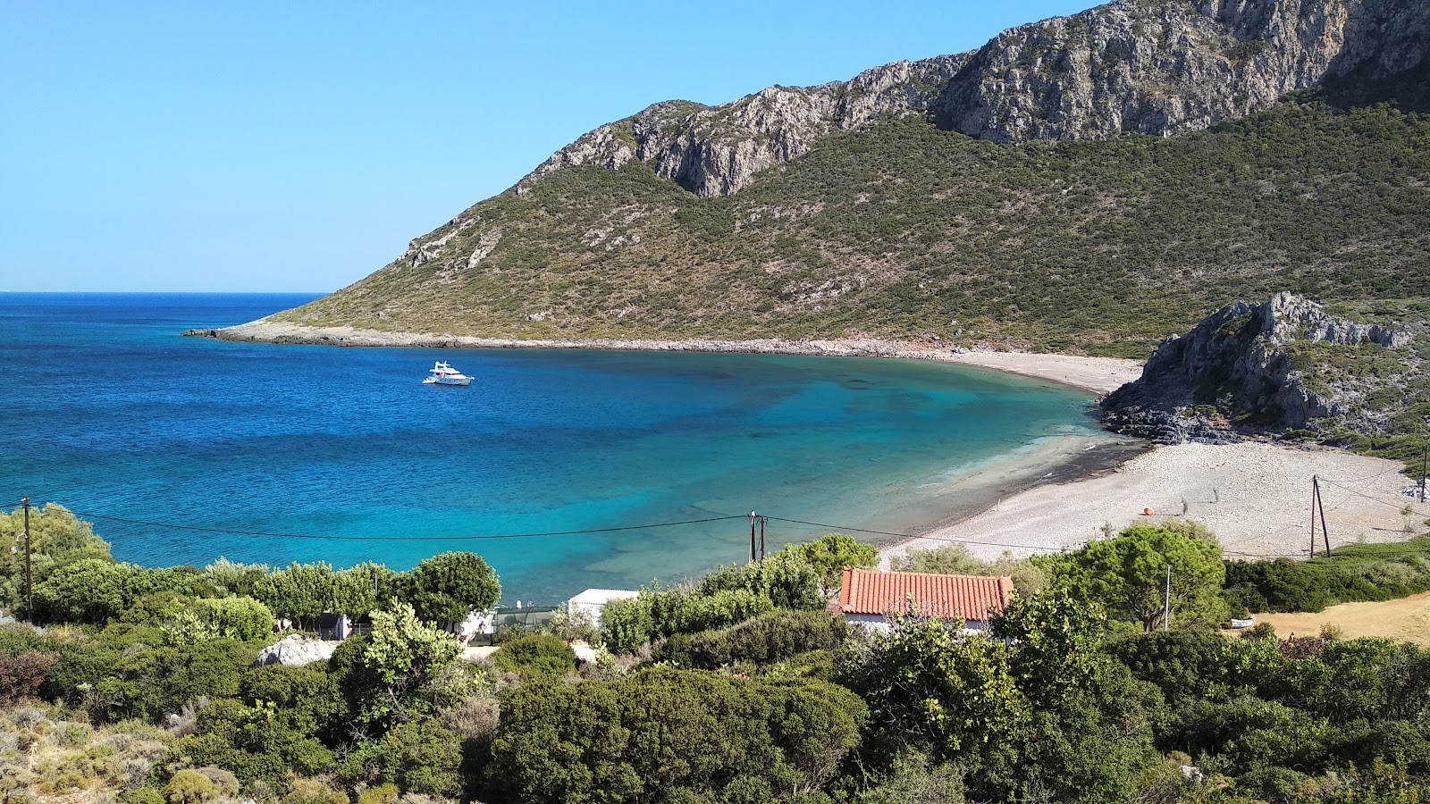Foto von Panagia beach mit graue kiesel Oberfläche