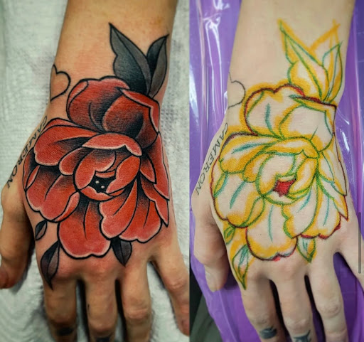 Explore tattoo arm sleeve ideas woman, creative tattoo ideas in Kenosha, available at Kenosha Tattoo Company