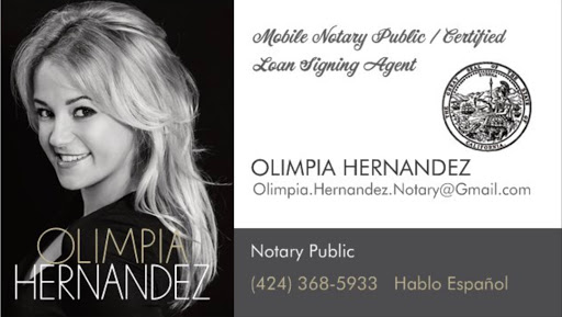 Olimpia Hernandez, Mobile Notary Public