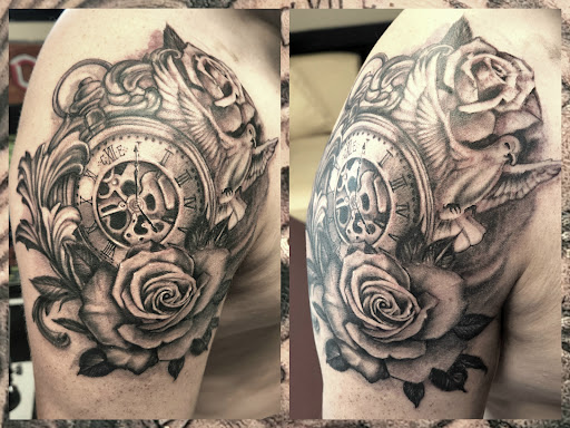 Explore partner tattoo ideas, creative tattoo ideas in Augusta, available at Mr. Tattoo