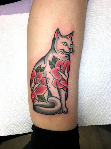 Explore small rose tattoo ideas, creative tattoo ideas in Kearney, available at Bread N Butter Tattoo